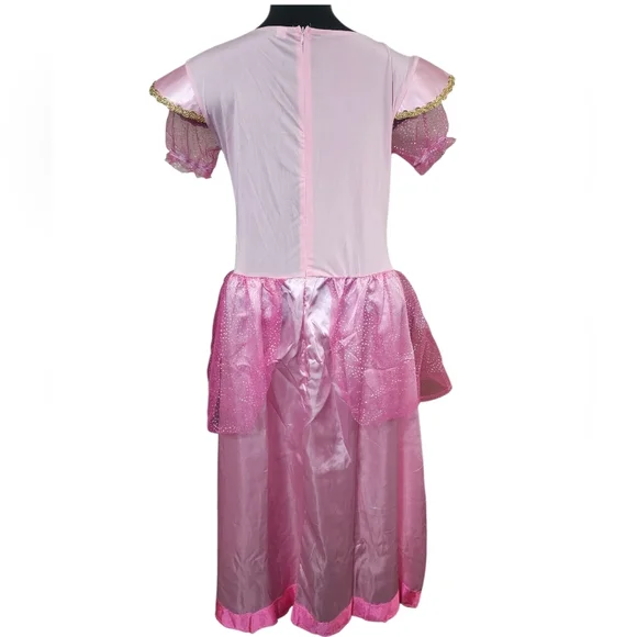 NWOT Womens L Princess Peach Dress Costume - Picture 3 of 11